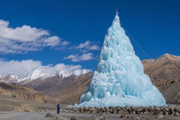 Ladakh Ice Stupa: Ladakh struggled with water for years, then Sonam Wangchuk created an ice stupa as a reservoir