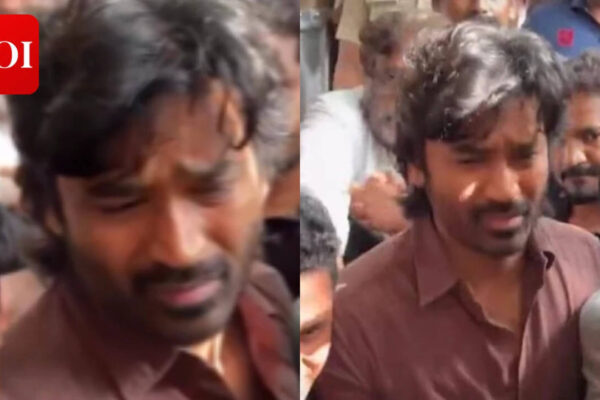 Dhanush looks visibly shaken and consoles close friend Shanthanu Bhagyaraj while paying last respects to director K. Bhagyaraj - Watch |