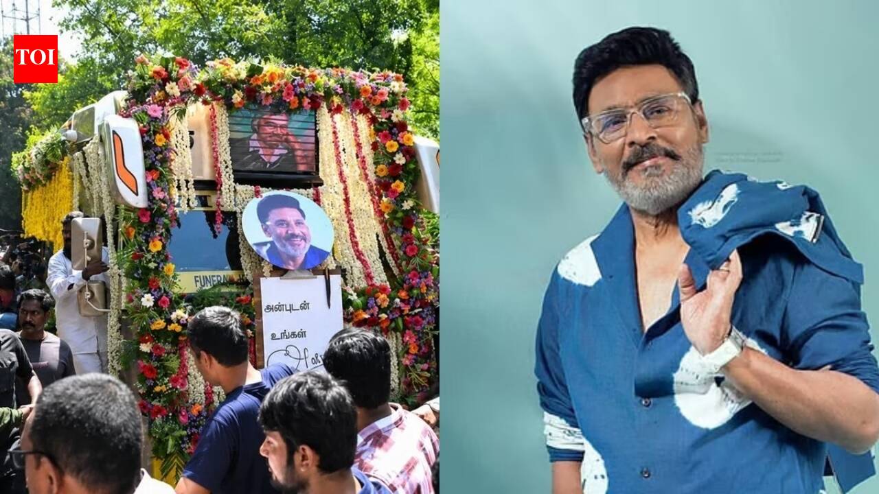K Bhagyaraj cremated with state honours, fans gather in large numbers on the streets of Chennai to participate in his funeral procession |