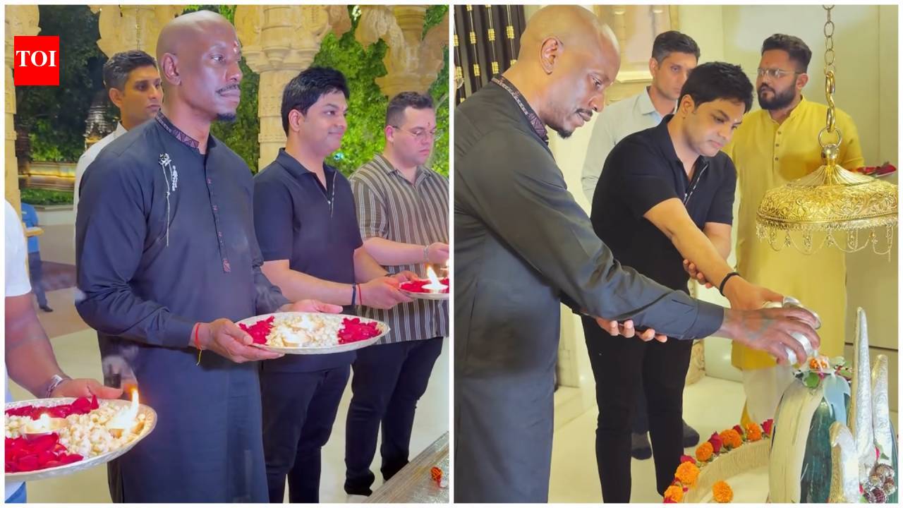 Tyrese Gibson India Visit: Fast & Furious star Tyrese Gibson calls India visit 'life-changing', performs Shiva puja at Mumbai temple | English Movie News