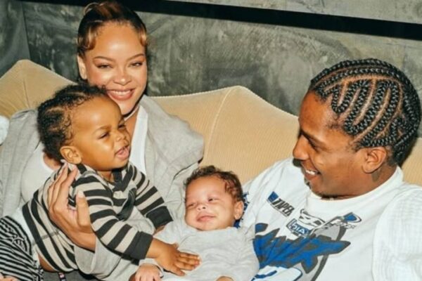 ASAP Rocky gives shout-out to son Riot, 2, at Los Angeles concert as Rihanna holds him: 'Daddy loves you' |