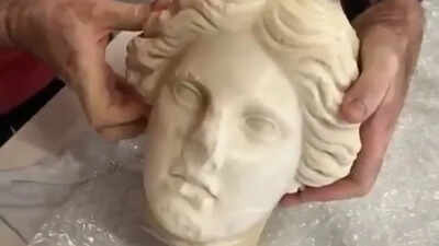 2,000-year-old Roman marble bust found on Alicante beach may depict the goddess Venus | World News