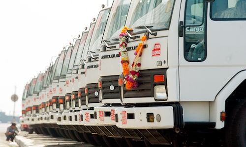 May Auto Sales: Ashok Leyland sales slip 4%; stock falls as M&HCV volumes drag