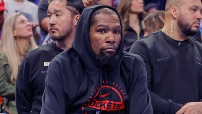 Kevin Durant’s ‘hid behind bush’ moment during outing with mysterious girl sparks fan frenzy: ‘Just leave this man…’
