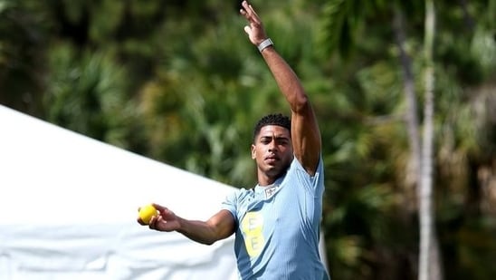 Bellingham turns right-arm medium bowler as Rogers shows batting skills during England's World Cup preparations - Watch