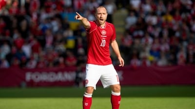 Denmark issue official update after Christian Eriksen collapses on pitch: ‘He was briefly unconscious’