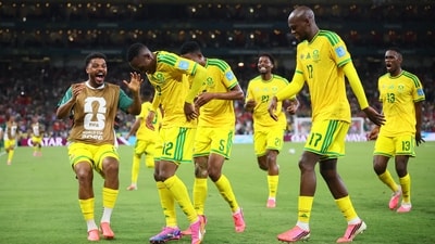 South Africa reach World Cup knockout for first time after win over South Korea
