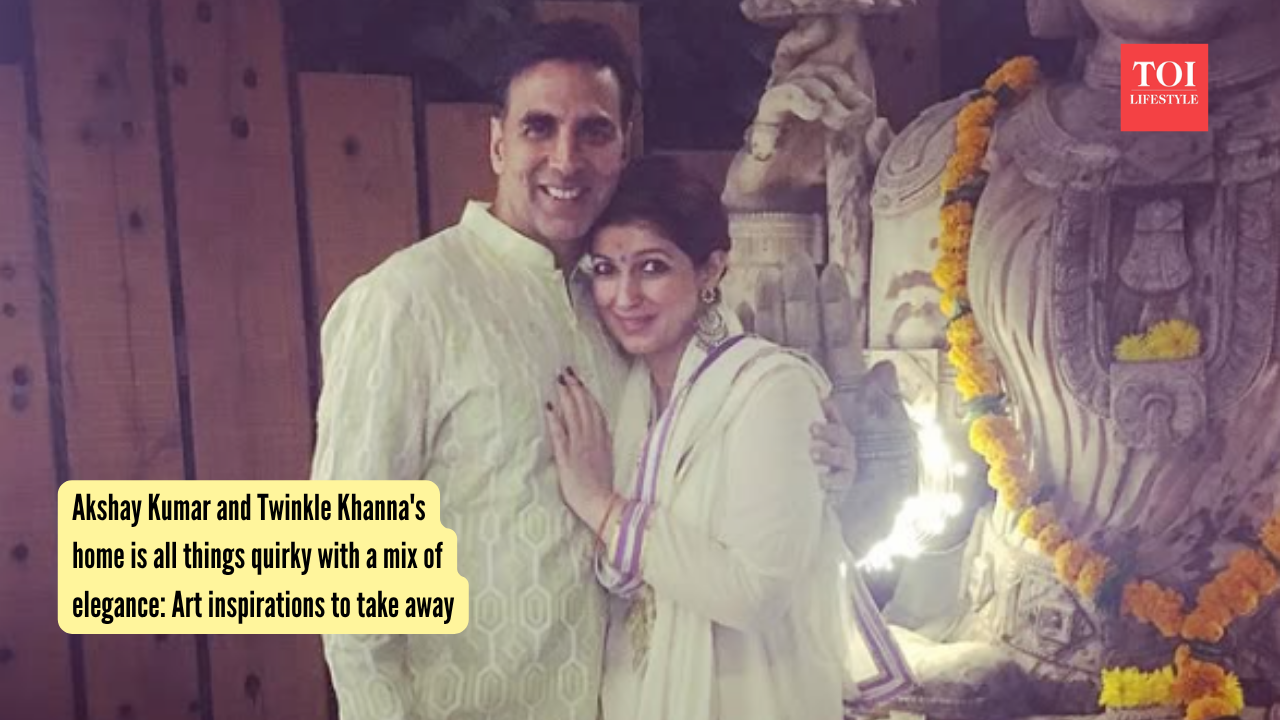 Akshay Kumar and Twinkle Khanna's home is all things quirky with a mix of elegance: Art inspirations to take away |