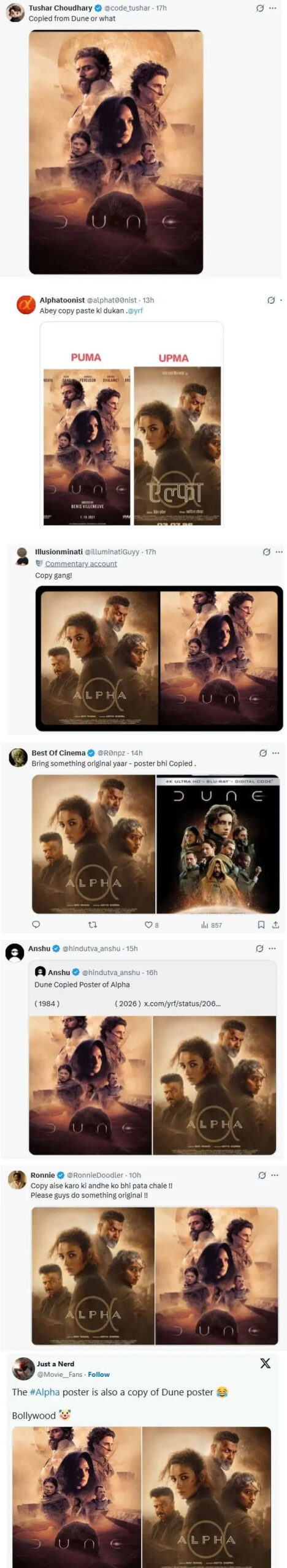 Alia Bhatt's new 'Alpha' poster draws comparisons to 'Dune'; fans react, 'Copy paste' | Hindi Movie News