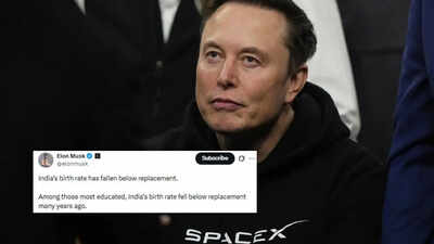 Elon Musk Highlights Alarming Drop in India's Fertility Rate | India News