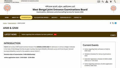 Anm Gnm Hall Ticket: WBJEEB ANM GNM Admit Card 2026 out today; download hall ticket before June 14 exam