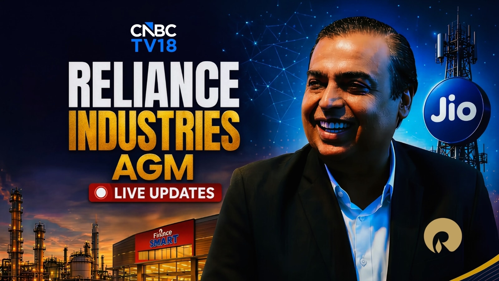 Reliance Industries AGM Live Updates: Stock cools from day's high ahead of meeting