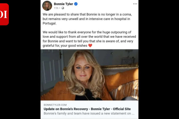 Bonnie Tyler Health Update: Bonnie Tyler out of coma: Singer still ‘remains very unwell and in intensive care '; upcoming tour cancelled following health update |