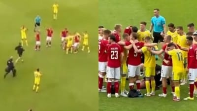 Christian Eriksen collapses again during Denmark vs Ukraine friendly; Brings back memories from Euro 2020