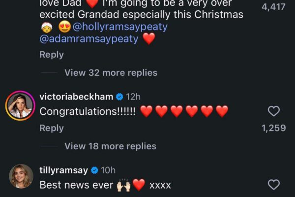 Gordon Ramsay's daughter, Holly, announces her pregnancy: 'Baby Ramsay-Peaty coming December 2026' |