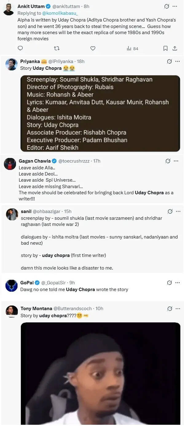 Alia Bhatt's 'Alpha' teaser out, but Uday Chopra's story credit is breaking the internet: 'Who approved wolf ki beti wolf?' | Hindi Movie News