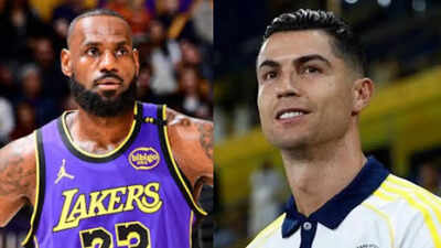Cristiano Ronaldo and LeBron James turn Nike Mind Slide shoes into global talking point with viral image | International Sports News