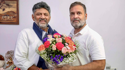 'Saw potential in a young worker': DK Shivakumar thanks Gandhi family ahead of Karnataka CM swearing-in | India News