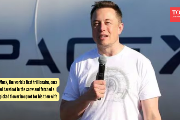 Elon Musk, the world's first trillionaire, once walked barefoot in the snow and fetched a handpicked flower bouquet for his then-wife |