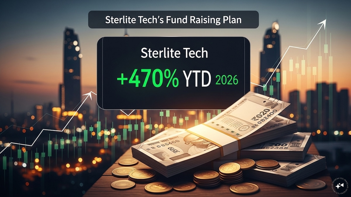 Sterlite Tech shares in upper circuit after launching QIP at premium; Stock up 500% this year
