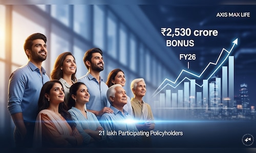 Axis Max Life declares ₹2,530 crore bonus for over 21 lakh participating policyholders in FY26