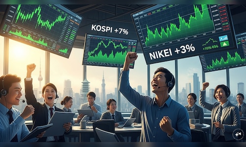Kospi jumps 7%, Nikkei gains 3% as hopes of US-Iran deal spark Asia rally