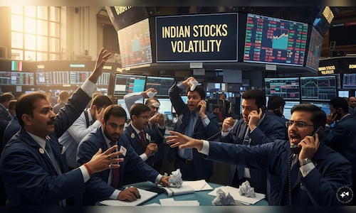 Indian stocks changed hands at the fastest pace in over a year amid market volatility