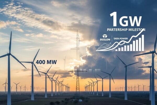 Suzlon Energy secures 400 MW order from Tata Power, crosses 1 GW partnership milestone