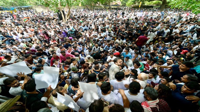'Dharmendra Pradhan must go': Cockroach Janta Party gather at Jantar Manatar - top developments | India News