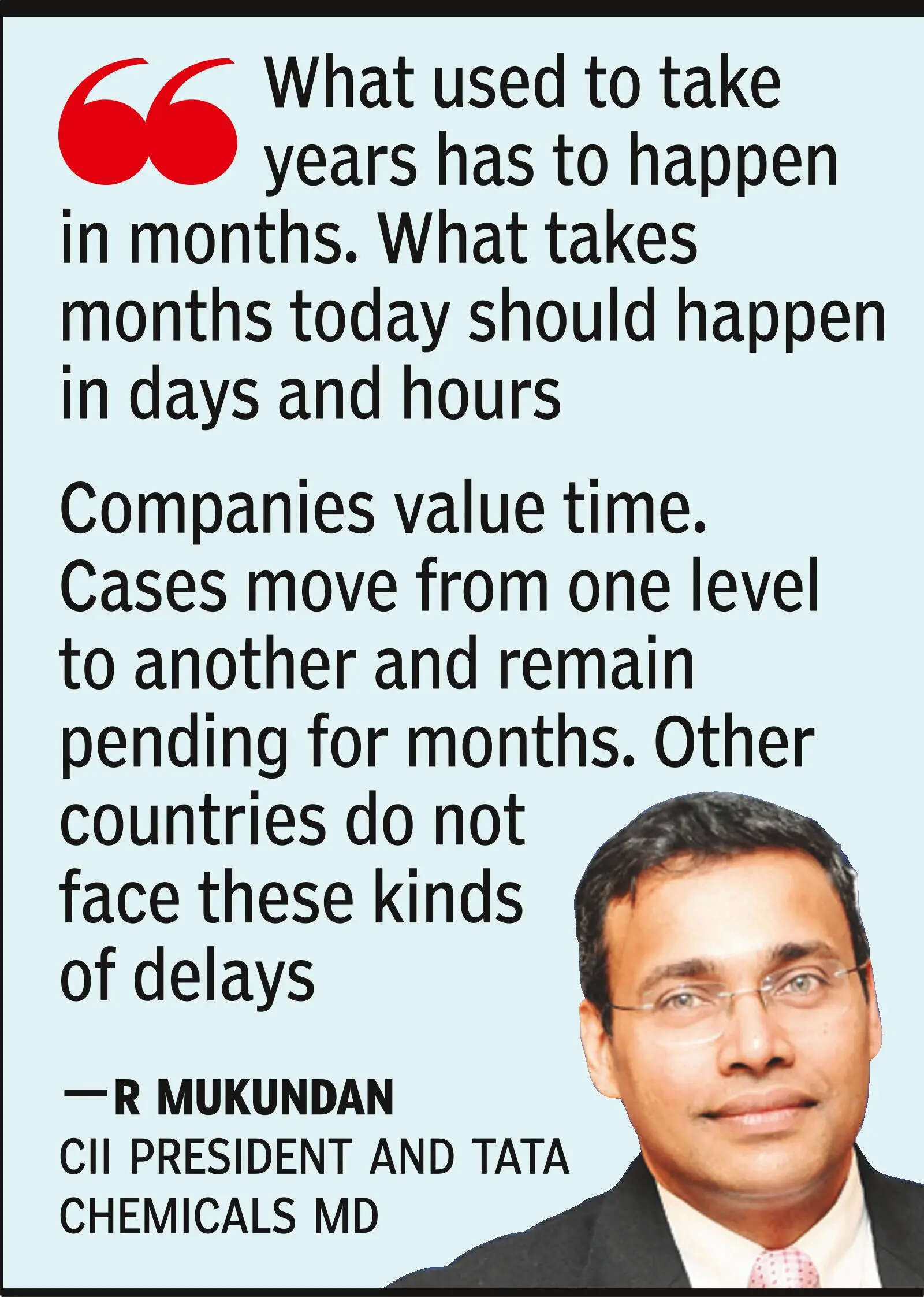 'India needs speed, not just ease of doing business'
