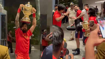 Virat Kohli's dhol dance with Krunal Pandya goes viral after RCB's IPL 2026 title triumph - WATCH | Cricket News