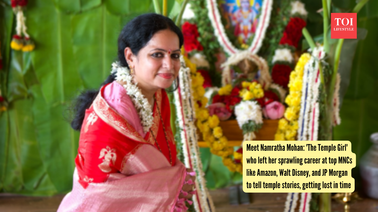 Meet Namratha Mohan: 'The Temple Girl' who left her sprawling career at top MNCs like Amazon, Walt Disney, and JP Morgan to tell temple stories, getting lost in time