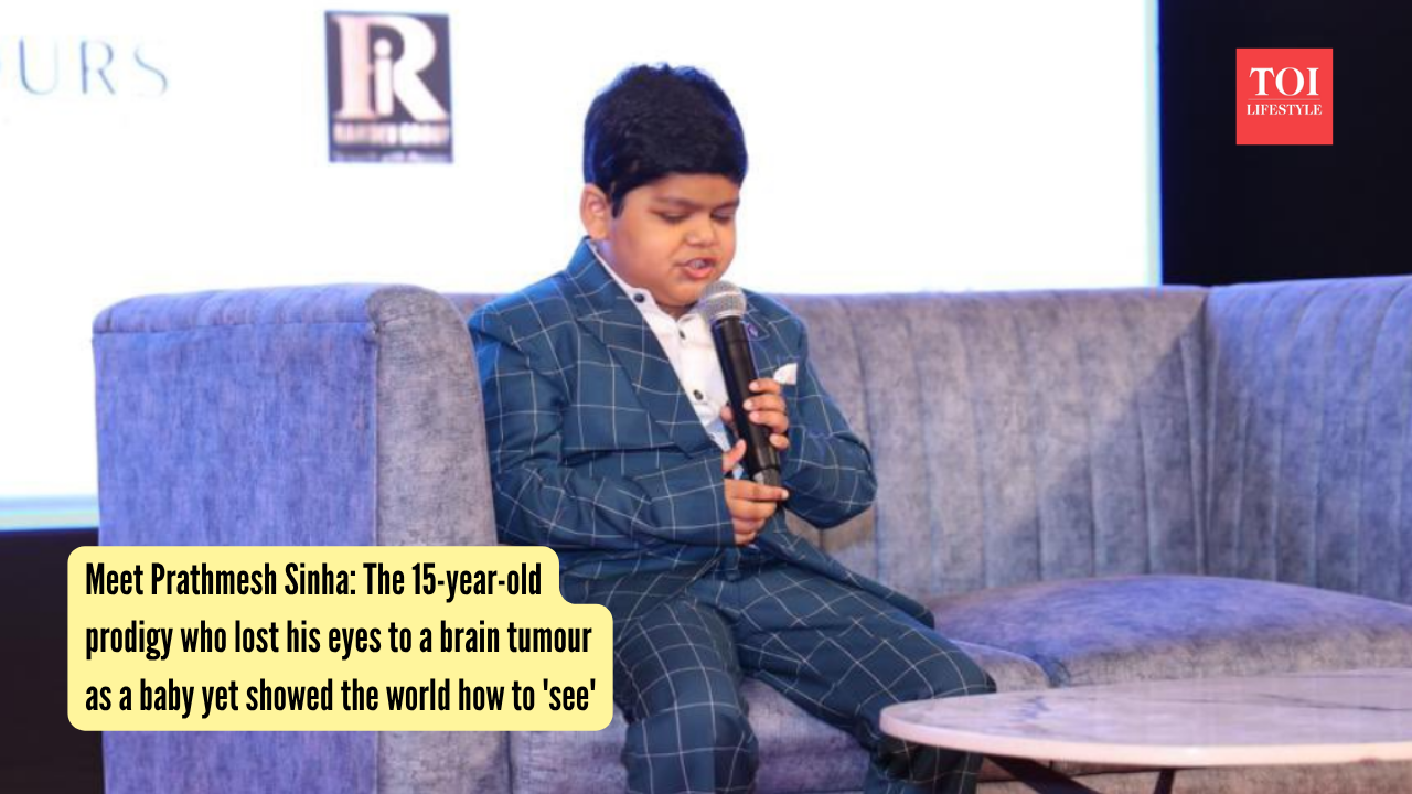 Prathamesh Sinha: Meet Prathmesh Sinha: The 15-year-old prodigy who lost his eyes to a brain tumour as a baby yet showed the world how to 'see'