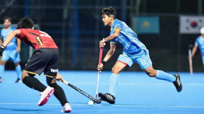 Gold for India! U-18 men's team beat Japan to lift Asia Cup; Ashish Purti scores hat-trick | Hockey News