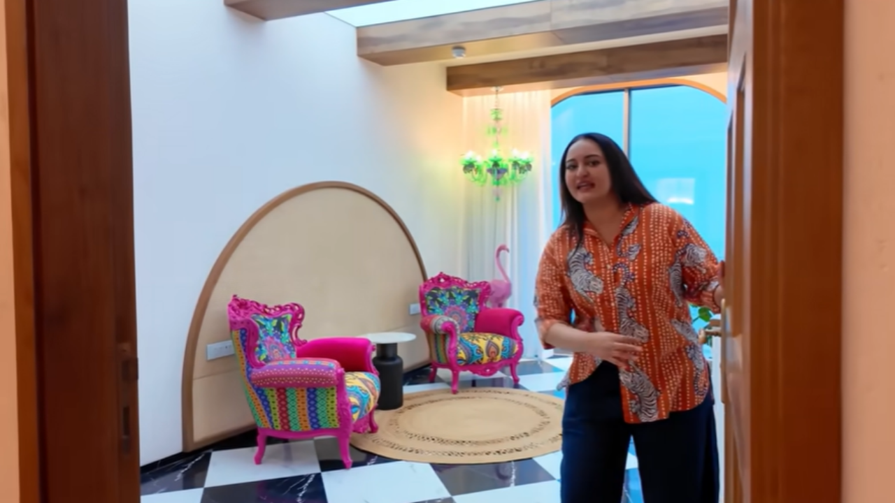 Sonakshi Sinha House: Sonakshi Sinha and Zaheer Iqbal's penthouse is a relaxing abode of minimalism with bright bohemian colours: Art inspirations to steal