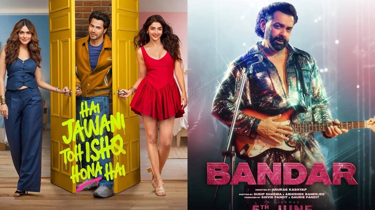 Hai Jawani Toh Ishq Hona Hai & Bandar Movie Review and Release Live Updates: Varun Dhawan, Mrunal Thakur, Pooja Hegde's film clashes with Bobby Deol starrer at the box office