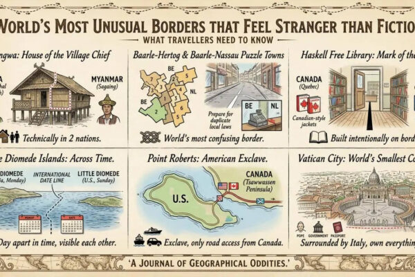 World's most unusual borders that feel stranger than fiction; what travellers need to know