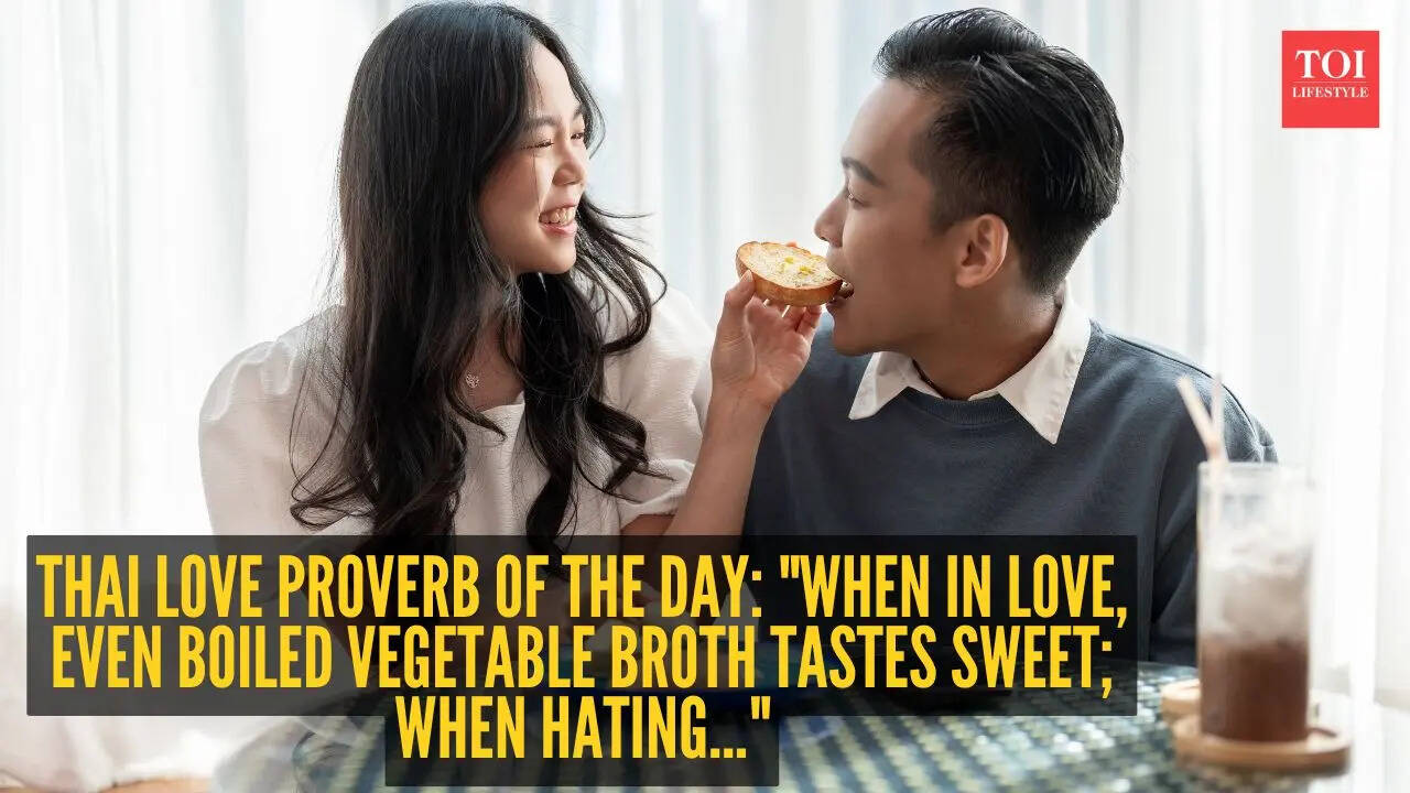 When in love, even boiled vegetable broth tastes sweet; when hating...