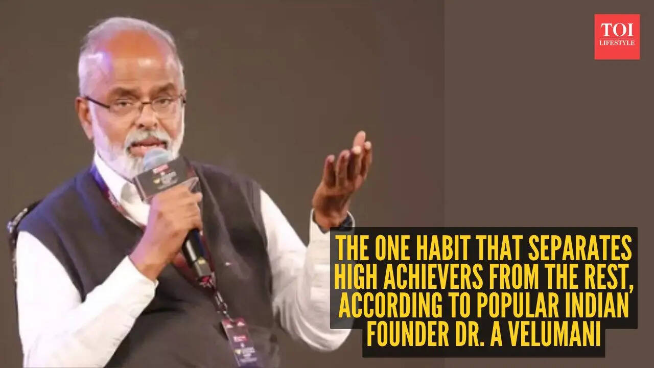 The one habit that separates high achievers from the rest, according to popular Indian founder Dr. A Velumani