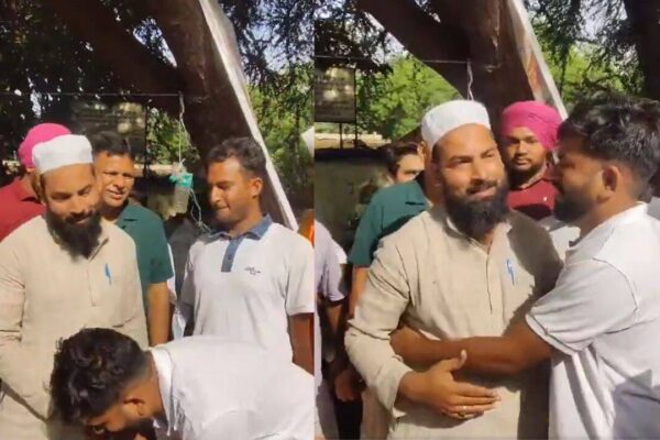 Abhijeet Dipke touches feet of volunteer, thanks him for food support; candlelight vigil today as protest enters day 3 | Delhi News