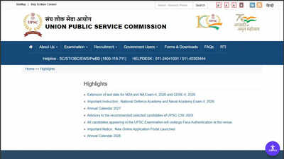 Nda Cds Date Extended: UPSC extends NDA, NA II and CDS II application 2026 deadline to June 11; check official notice here