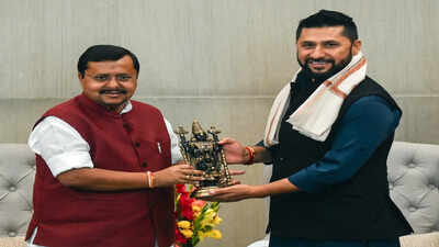 'Had a meaningful interaction': BJP president Nitin Nabin hosts Nepal ruling party chief Rabi Lamichhane | India News