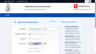 OJEE second special registration 2026 begins at ojee.nic.in: Direct link to apply here
