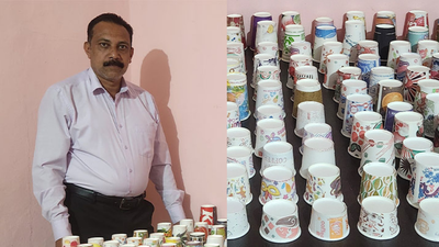 Sunil Joseph: Paper Cup King: Indian man sets world record for collecting 858 unique paper cups from 31 countries | World News