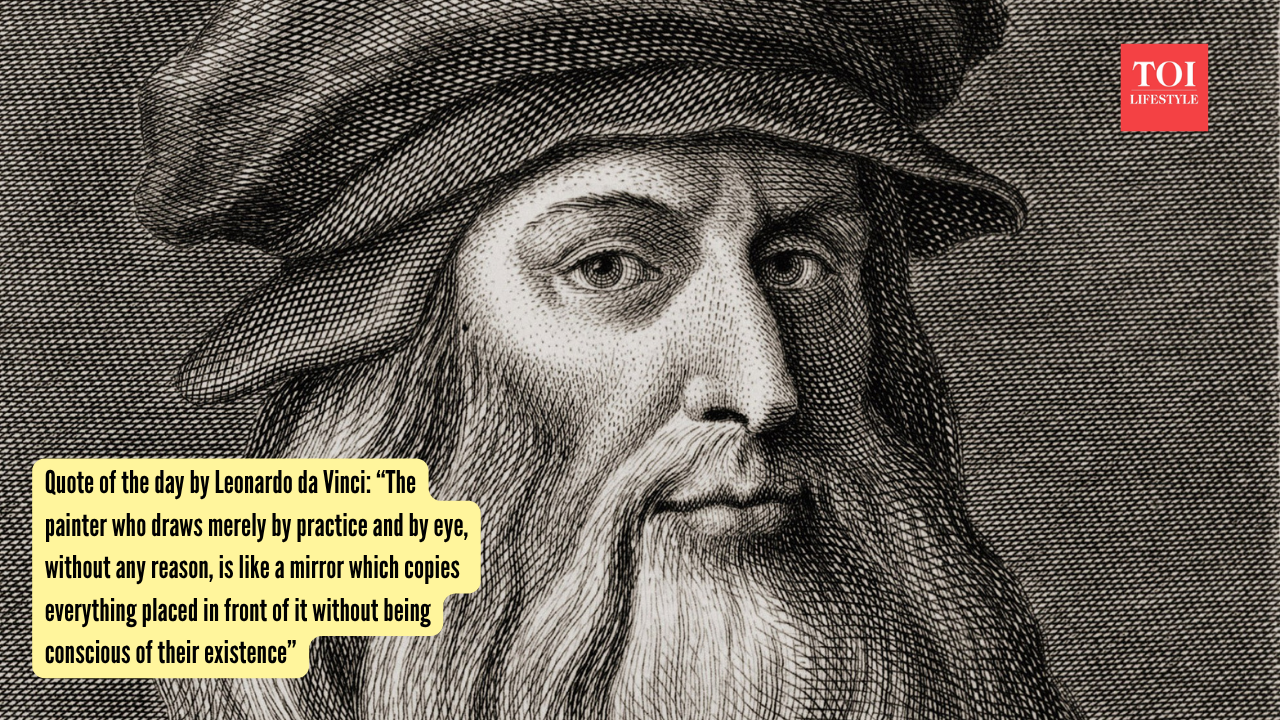 Quote of the day by Leonardo da Vinci: “The painter who draws merely by practice and by eye, without any reason, is like a mirror which copies everything placed in front of it without being conscious of their existence”