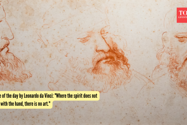 Quote of the day by Leonardo da Vinci: "Where the spirit does not work with the hand, there is no art."