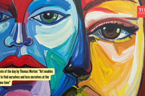 Thomas Merton Quote: Quote of the day by Thomas Merton: "Art enables us to find ourselves and lose ourselves at the same time"
