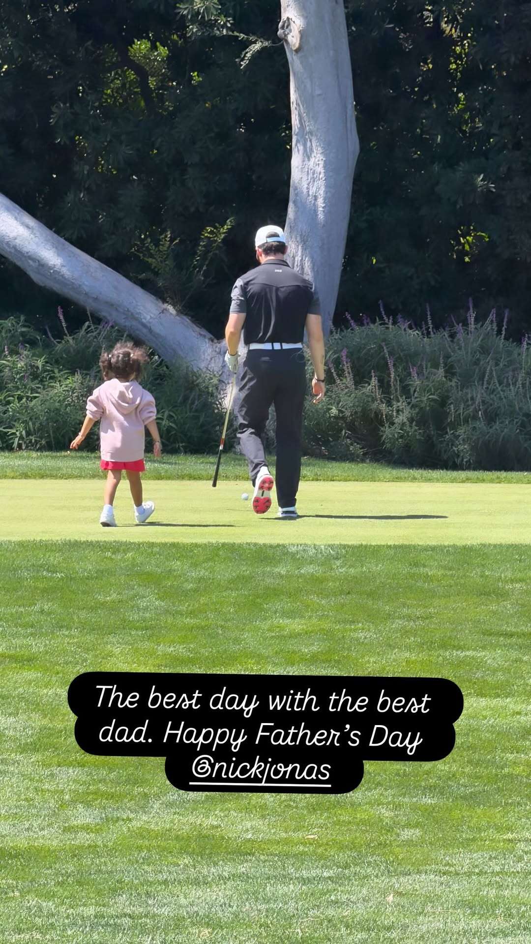 Priyanka Chopra: 'Best day with best dad': Priyanka Chopra shares an adorable glimpse of Malti Marie's day out with Nick Jonas at the golf course | Hindi Movie News