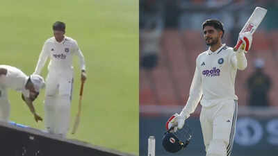 Ball boy touches Shubman Gill's feet after India captain's century vs Afghanistan; video goes viral - WATCH | Cricket News