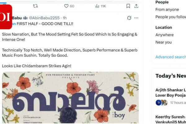 'Balan – The Boy' Twitter review: Director Chidambaram wins praise for 'intense and gripping' psychological thriller | Malayalam Movie News